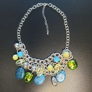Beautiful silver tone necklace